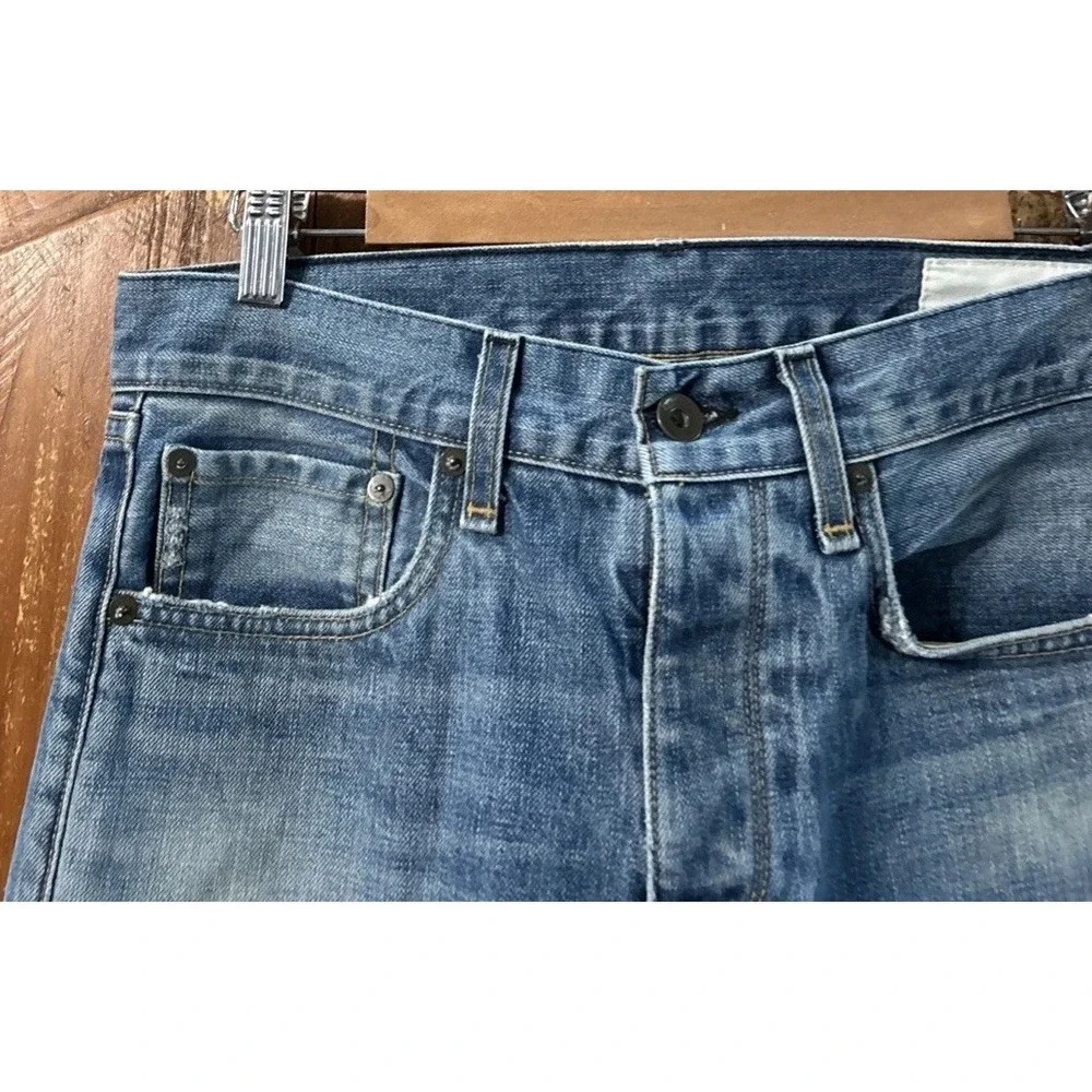 Mens Rag & Bone Standard Issue Jeans Fit 2 Slim Leg Sz 30 Distressed